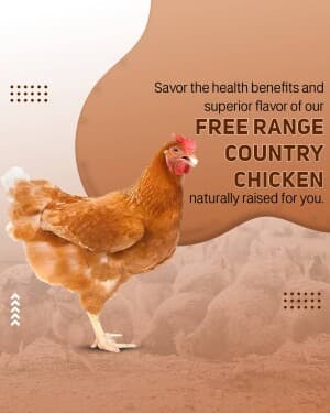 Poultry  Farm promotional template