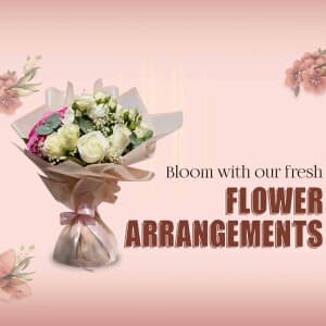 Flower promotional post