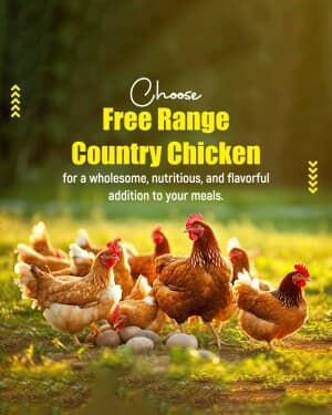 Poultry  Farm promotional poster