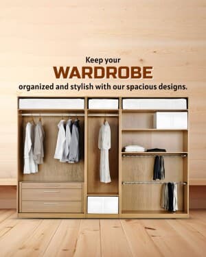 Wardrobe marketing poster