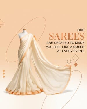 Saree marketing poster