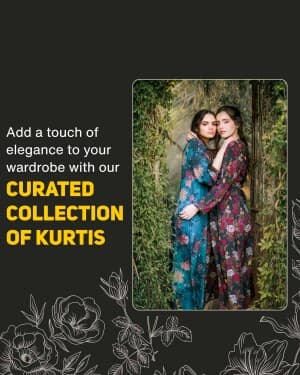 Women Kurtis business flyer