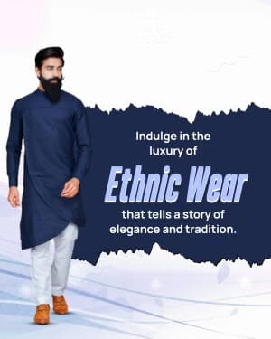 Ethnic Wear marketing poster