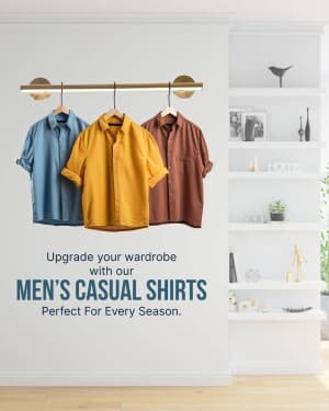 Men Casual Shirts business template