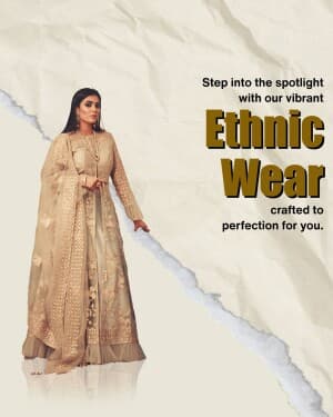 Ethnic Wear business flyer