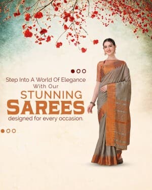 Saree business flyer