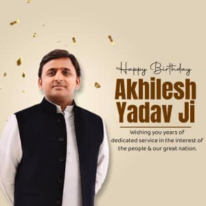 Akhilesh Yadav Birthday flyer