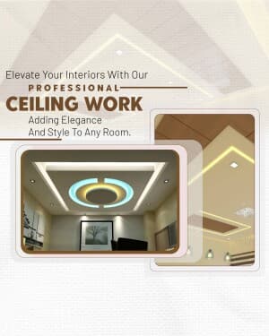 Ceiling Work business post