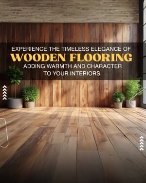 Wooden Flooring marketing poster