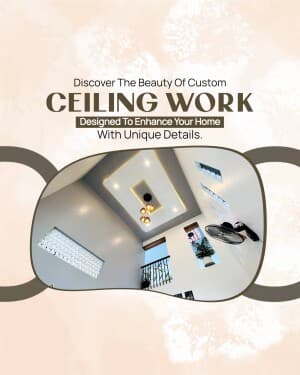 Ceiling Work marketing poster