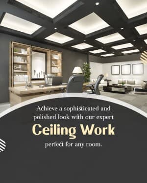 Ceiling Work poster