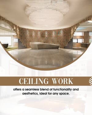 Ceiling Work flyer