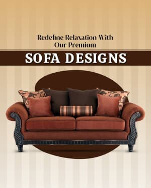 Sofa promotional template