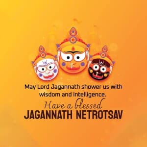 Lord Jagannath Netrotsav whatsapp status poster