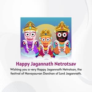 Lord Jagannath Netrotsav poster Maker