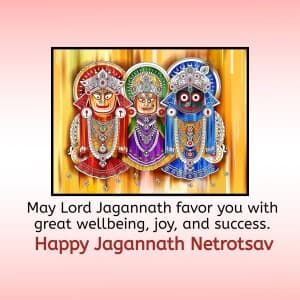 Lord Jagannath Netrotsav creative image