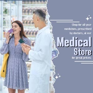 Medical Store marketing post