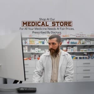 Medical Store business flyer