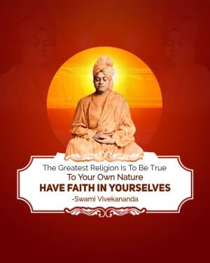 Swami Vivekananda flyer