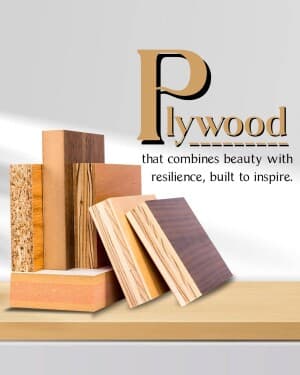 Plywood and Laminate marketing poster