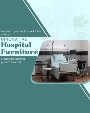 Hospital Furniture marketing poster