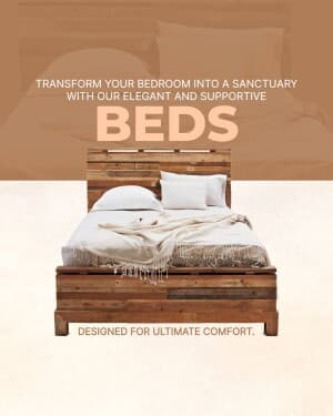 Bed marketing poster