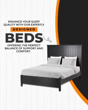 Bed marketing poster