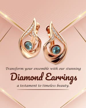 Diamond Jewellery marketing poster