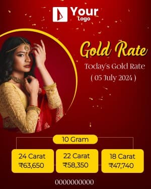 Gold Rate custom template