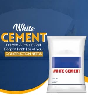 Cement marketing poster
