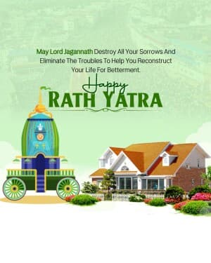Rath Yatra whatsapp status poster