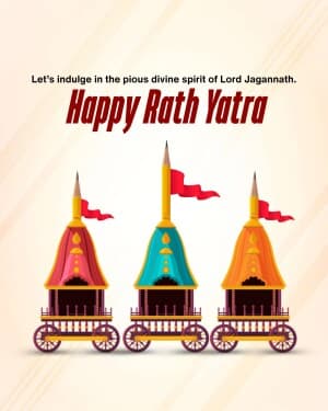 Rath Yatra Facebook Poster