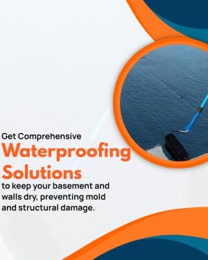 Waterproofing template