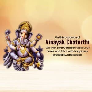 Vinayaka Chaturthi marketing flyer