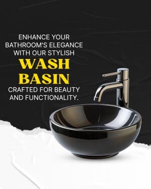 wash basin poster