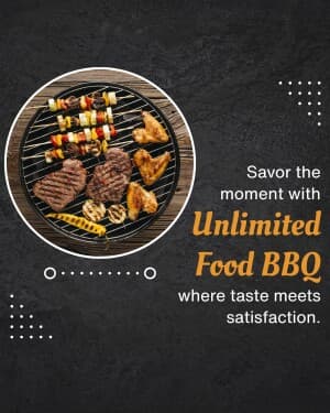 Unlimited BBQ poster