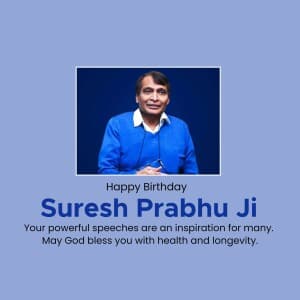 Suresh Prabhu Birthday image