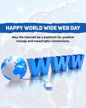 World Wide Web Day event poster