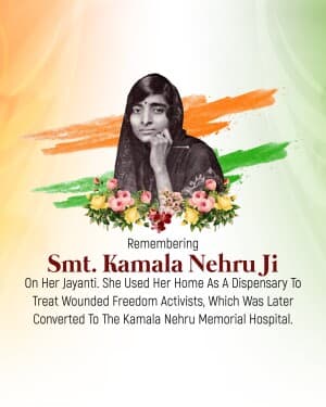 Kamla Nehru Jayanti flyer