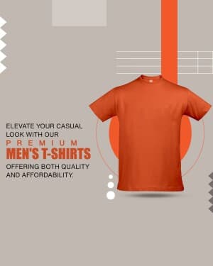Men T Shirt marketing poster