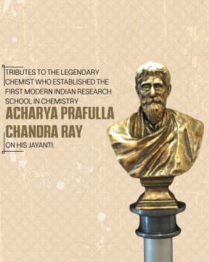 Prafulla Chandra Ray Jayanti image