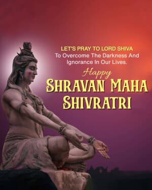 Shravan Maha Shivratri flyer