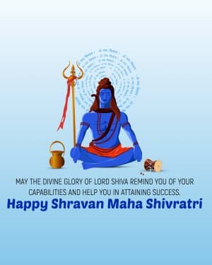 Shravan Maha Shivratri event poster