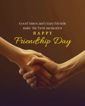 Friendship Day whatsapp status poster