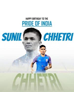 Sunil Chhetri Birthday image