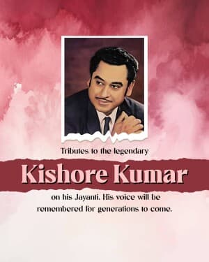 Kishore Kumar Jayanti post