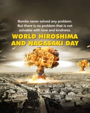 World Hiroshima and Nagasaki Day graphic