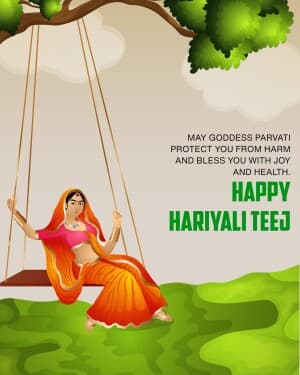 Hariyali Teej event poster