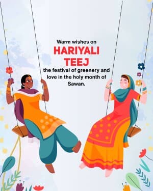 Hariyali Teej graphic