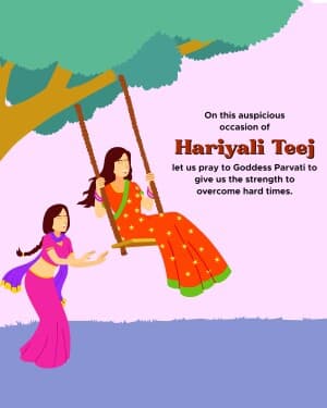 Hariyali Teej flyer